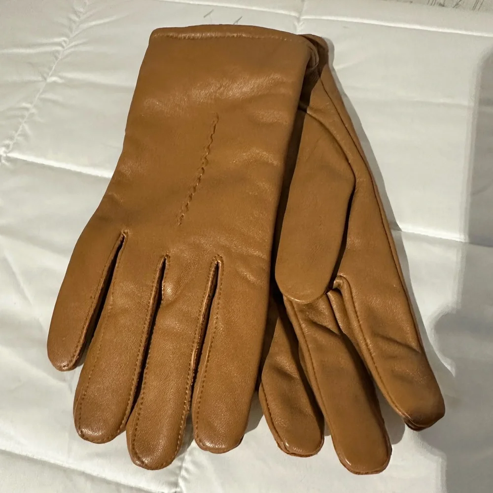 Brown Leather Gloves